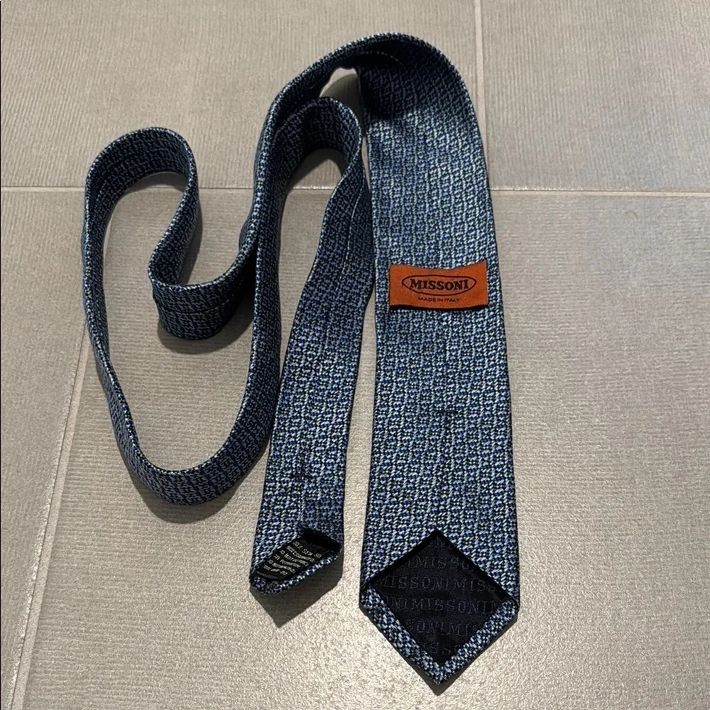 Missoni Blue Patterned Men's Tie